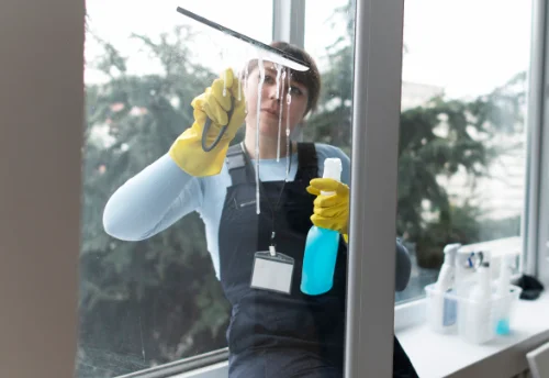 Nettoyage de vitres intérieures et extérieures à Trévérien
